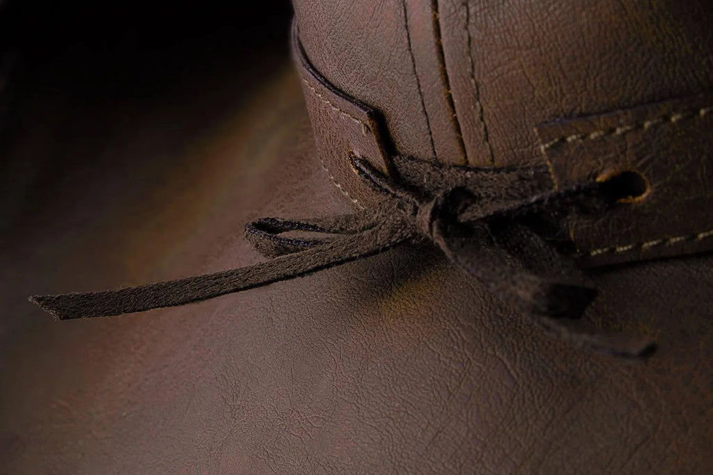 Deadwood Trading Broken Hill - Faux Leather Outback Hat - Michaela's Outdoors