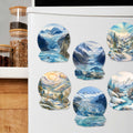 Northern Wonders Decorative Eco Wood Magnets Set of 6 by Nature Wonders - Wildlife Decor - 8090119G-S6