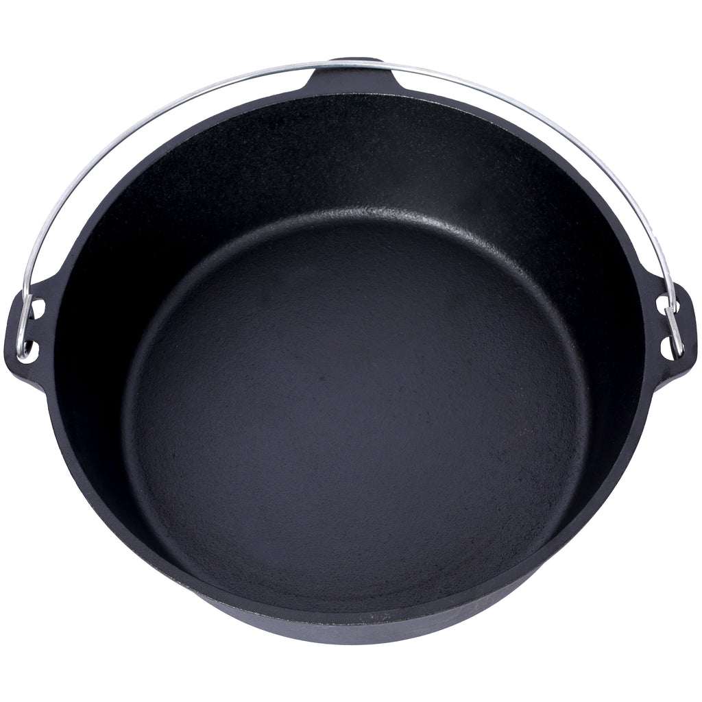 Pre-Seasoned Cast Iron Dutch Oven With Skillet Lid - Michaela's Outdoors