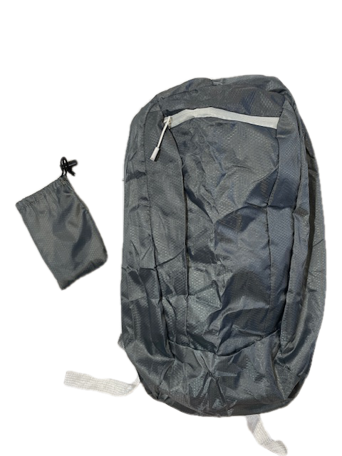 Gray polyester day pack