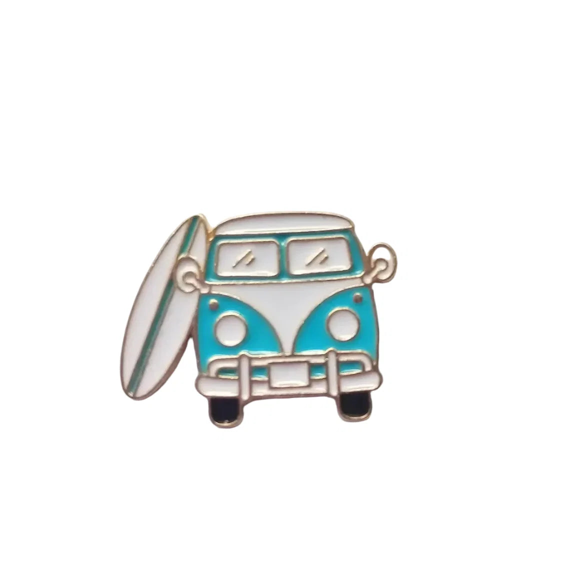 Retro Camper Van Enamel Pin – Surf & Camping Adventure Pin - Michaela's Outdoors