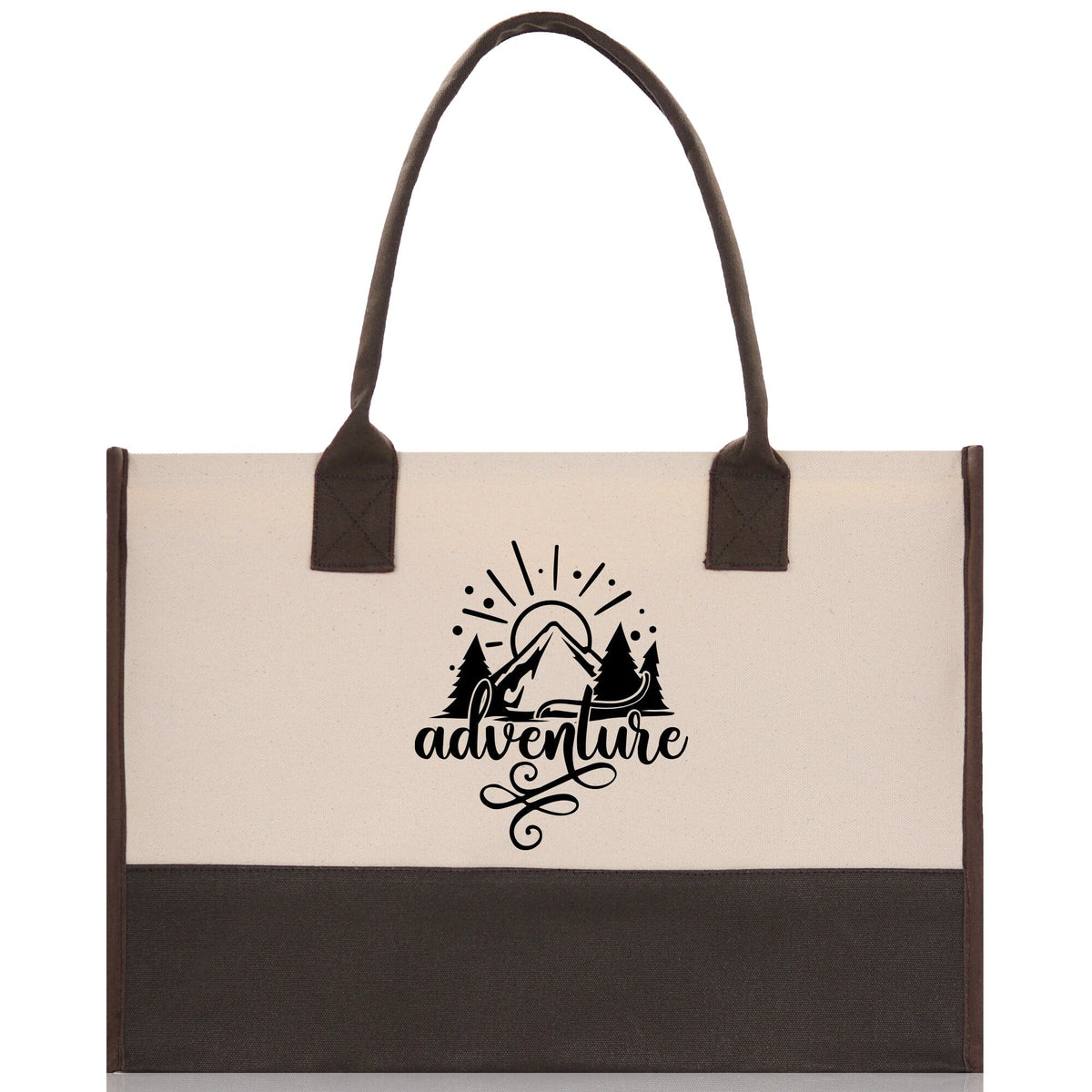 Adventure Cotton Canvas Chic Tote Bag Camping Tote Camping Lover Gift Tote Bag Outdoor Tote Weekender Tote Camper Tote Multipurpose Tote - Michaela's Outdoors