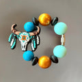Aztec Skull Handle Bracelet - Tumbler Handle Charm - Michaela's Outdoors