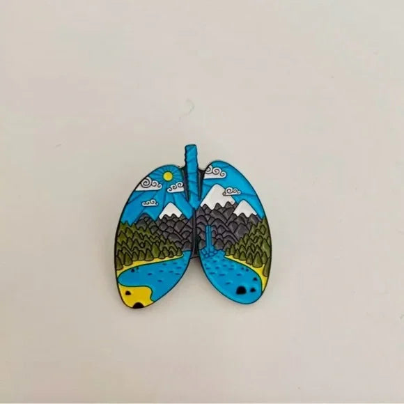 Outdoor Adventure Enamel Pin – Camping, Hiking & Nature Landscape Design - Michaela's Outdoors