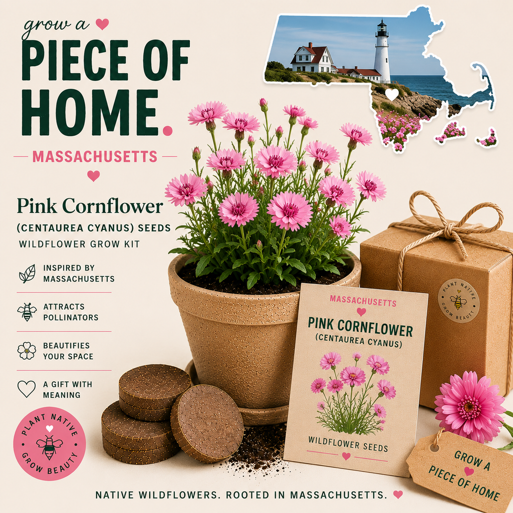 Massachusetts Pink Cornflower Grow Kit - Michaela's Outdoors