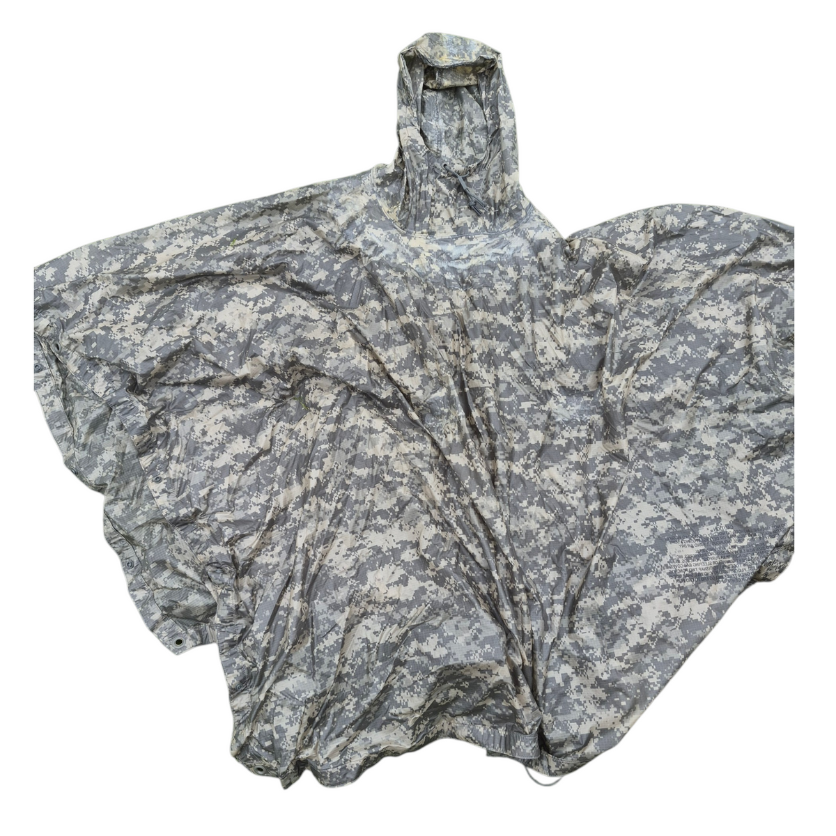 Genuine USGI ACU/UCP Wet Weather Poncho – Tactical Rain Gear & Emergency Shelter - Michaela's Outdoors