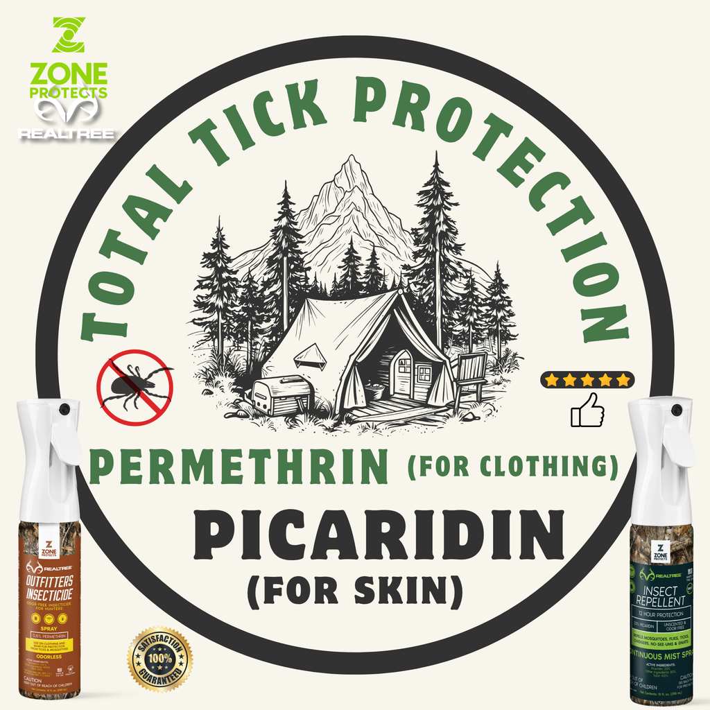 Total Tick Prevention System | Insect Repellent (for skin) + Insecticide (for gear) - Michaela's Outdoors